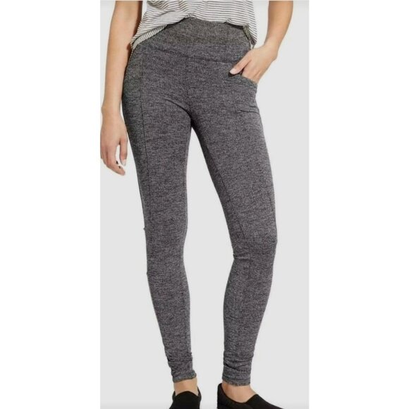 Athleta Herringbone Metro High Waisted Leggings in Gray Workout Women's Size L - Picture 1 of 9